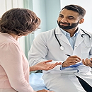 Doctor consulting a patient