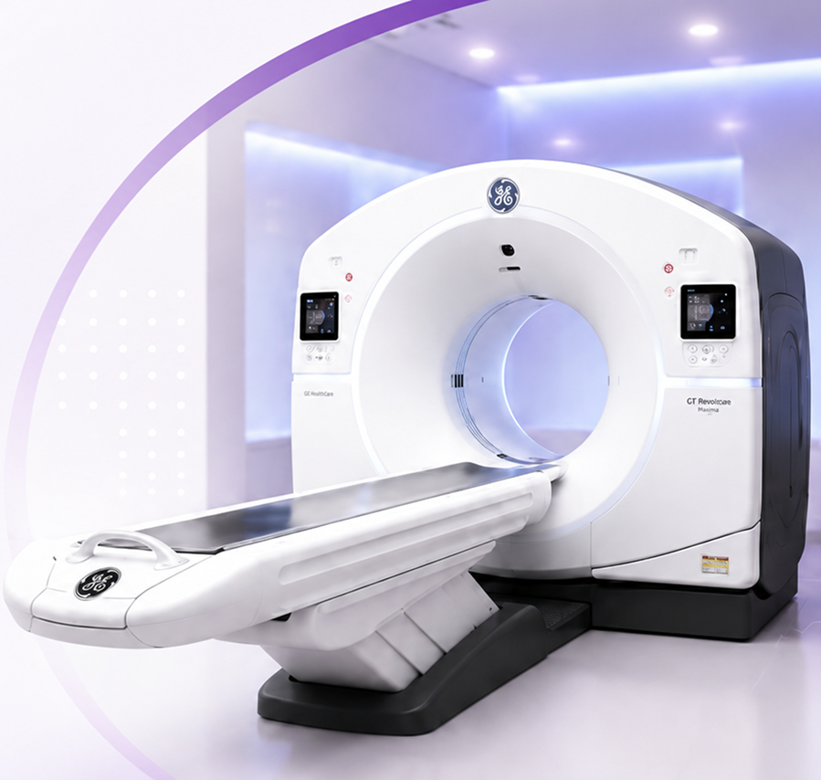 GE Revolution Maxima CT scanner in an AIROC Hospitals imaging suite